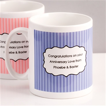 Personalised Drinking Tea Together Pair of Mugs