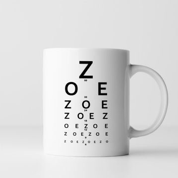 Personalised Eye Test Mug