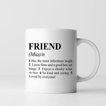 Personalised Friend Definition Mug
