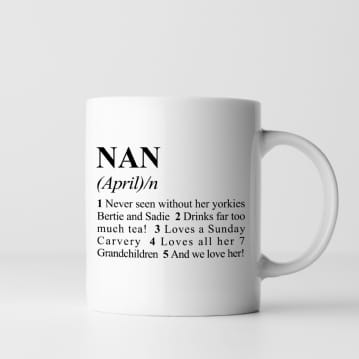 Personalised Dictionary Granny Mug