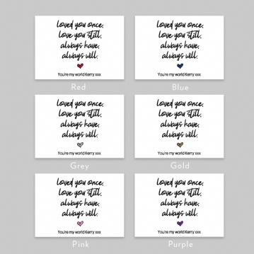 Personalised Always Love You Teddy Bear