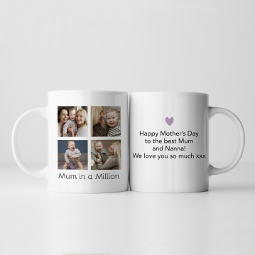 Mum in a Million Personalised Photo Mug