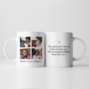 Mum in a Million Personalised Photo Mug