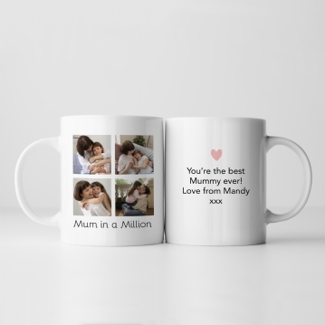Mum in a Million Personalised Photo Mug