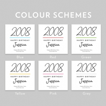 Classy 18th Birthday Year Personalised Mug