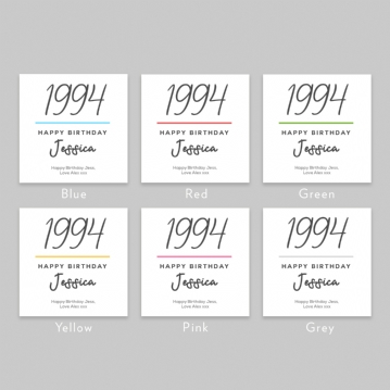 Classy 30th Birthday Year Personalised Mug