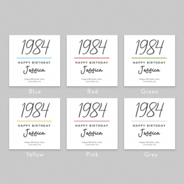 Classy 40th Birthday Year Personalised Mug