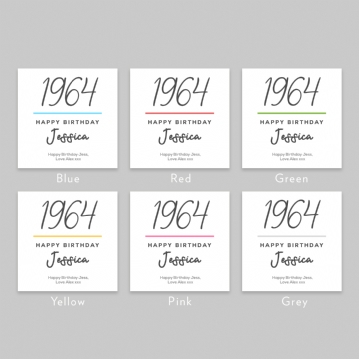 Classy 60th Birthday Year Personalised Mug