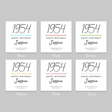 Classy 70th Birthday Year Personalised Mug