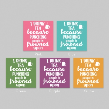 Punching People is Frowned Upon Funny Mugs