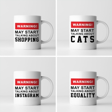 Warning! May Start Talking About... Women's Mug