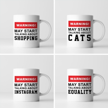 Warning! May Start Talking About... Women's Mug