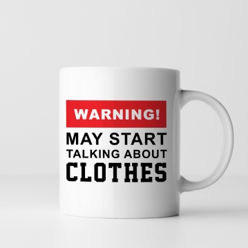 Warning! May Start Talking About... Women's Mug