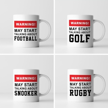 Warning! May Start Talking About... Sports Mug