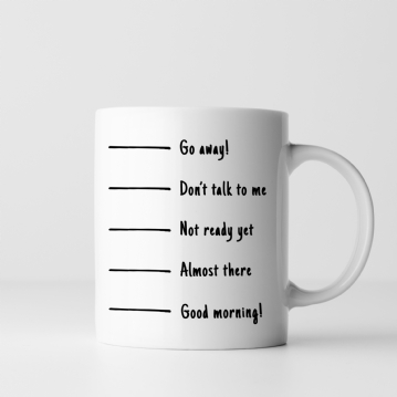 Funny Fill Line Mugs