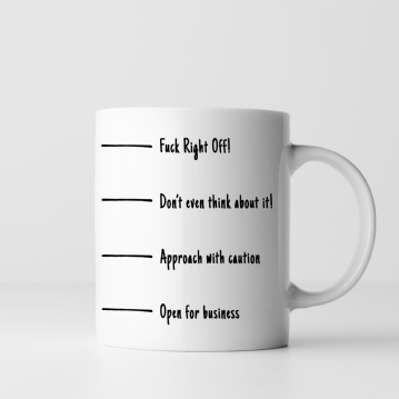Funny Fill Line Mugs