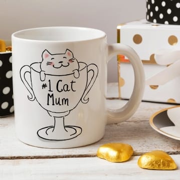 no 1 cat mum mug