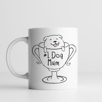 # 1 Dog Mum Mug