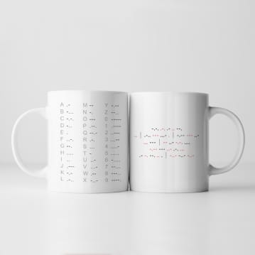 Personalised Morse Code Mug