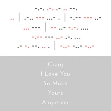 Personalised Morse Code Mug