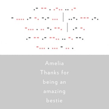 Personalised Morse Code Mug