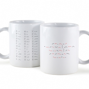 Personalised Morse Code Mug