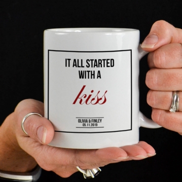 'It All Started With A' Personalised Mug