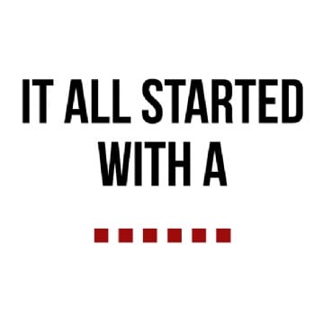 'It All Started With A' Personalised Mug