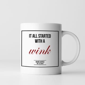 'It All Started With A' Personalised Mug