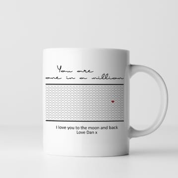 Personalised You're One In A Million Mug