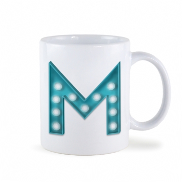 Personalised Carnival Letter Light Mug