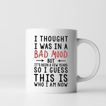 I Thought I Was In A Bad Mood Mug