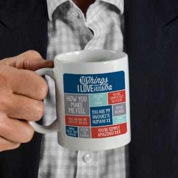 Personalised Things I Love About My Husband Mug Find Me A Gift