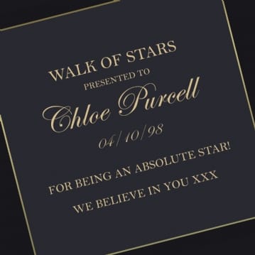 Personalised Walk of Stars Mug