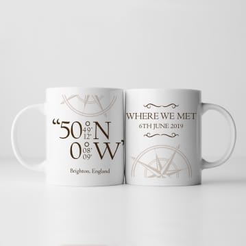 Personalised Coordinates Mug