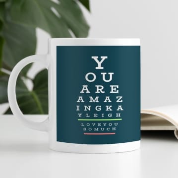 Personalised Eye Test Mug