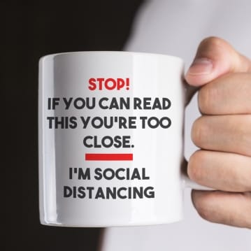 Social Distancing Mugs