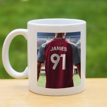 Personalised Football Shirt Mug