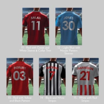 Personalised Football Shirt Mug