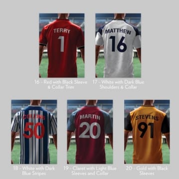 Personalised Football Shirt Mug