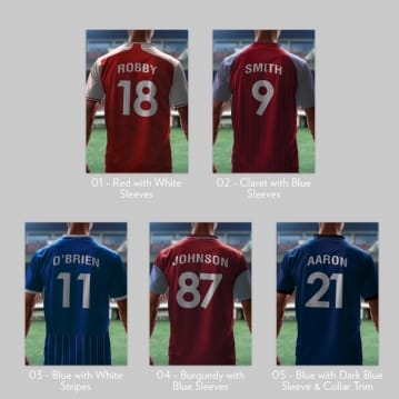 Personalised Football Shirt Mug