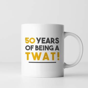 Personalised Number of Years Being a T Word Mug