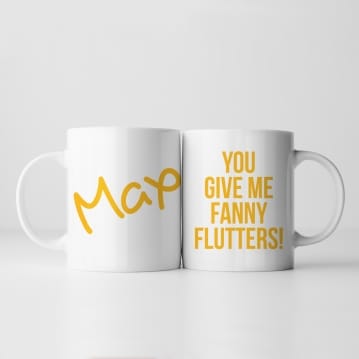 Personalised You Give Me Flutters! Mug