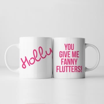 Personalised You Give Me Flutters! Mug