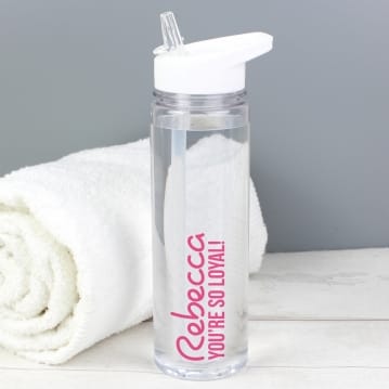 Personalised Love Catch Phrase Water Bottles