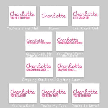 Personalised Love Catch Phrase Water Bottles