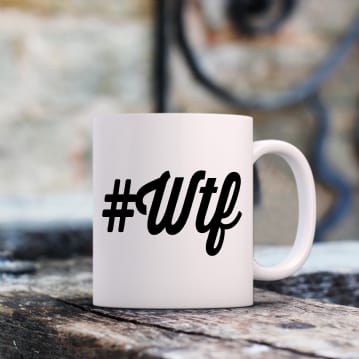 Rude & Cheeky Hashtag Mugs