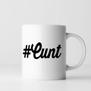 Rude & Cheeky Hashtag Mugs