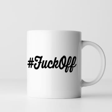 Rude & Cheeky Hashtag Mugs
