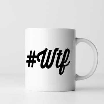 Rude & Cheeky Hashtag Mugs